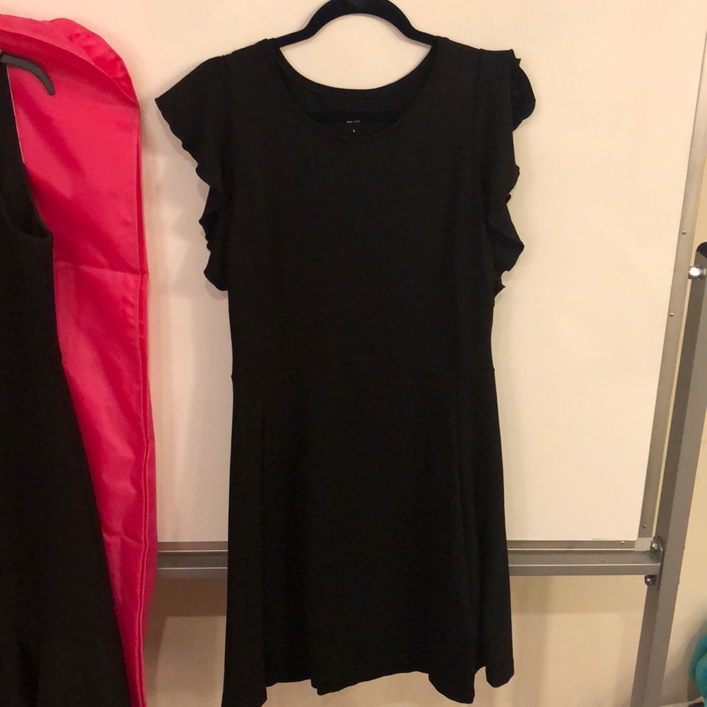 Black Kate Spade Dress with Ruffled Sleeves